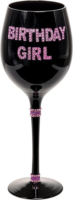 Wine Glass Birthday Girl - SKU:F74532 - UPC:721773745324 - Party Expo