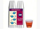 1 oz. Clear Plastic Shot Glasses Pack 50 - SKU:N15021 - UPC:098382601212 - Party Expo