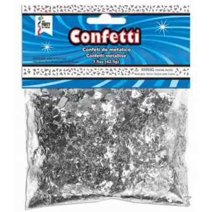 1.5oz Confetti - Silver - Party Expo
