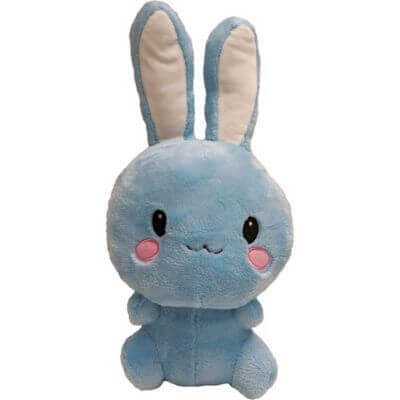 10" Blue Plush Bunny - SKU: - UPC:719856478085 - Party Expo
