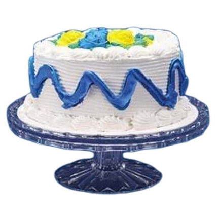 10" Crystal Cut Tiered Cake Tray - SKU:28433 - UPC:073954010357 - Party Expo