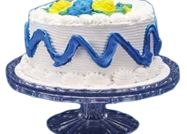 10" Crystal Cut Tiered Cake Tray - SKU:28433 - UPC:073954010357 - Party Expo