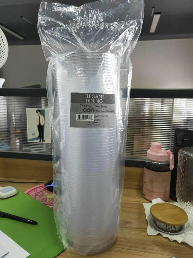 10 oz. Classic Clear Bowl - 75 count - Party Expo