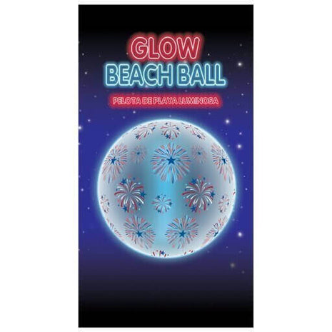 10" Patriotic Glow Beach Ball - SKU:3900049 - UPC:013051812850 - Party Expo