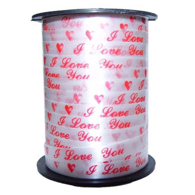 100-Yard {I Love You} Curling Ribbon - SKU:98875ILU - UPC:749567988757 - Party Expo