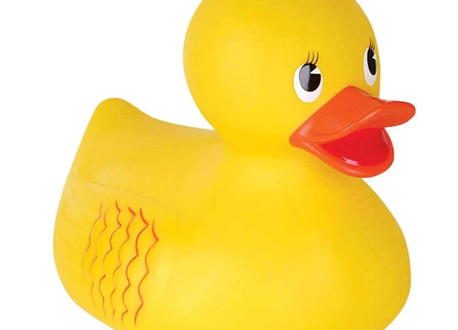 10.5" Jumbo Classic Rubber Ducky - SKU:RD-DUC12 - UPC:269685697794 - Party Expo