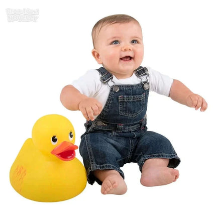 10.5" Jumbo Classic Rubber Ducky - SKU:RD-DUC12 - UPC:269685697794 - Party Expo