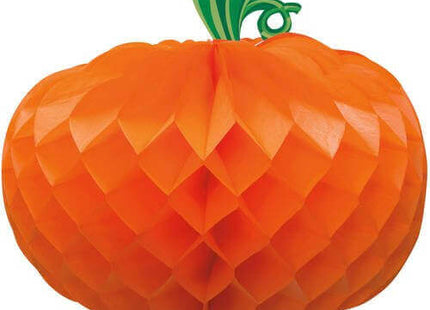 10.75" Pumpkin Halloween Centerpiece Decoration - Orange - SKU:634842 - UPC:011179634842 - Party Expo