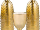 10oz Gold Wine Glasses (20pcs) - SKU:350101.19 - UPC:013051661823 - Party Expo