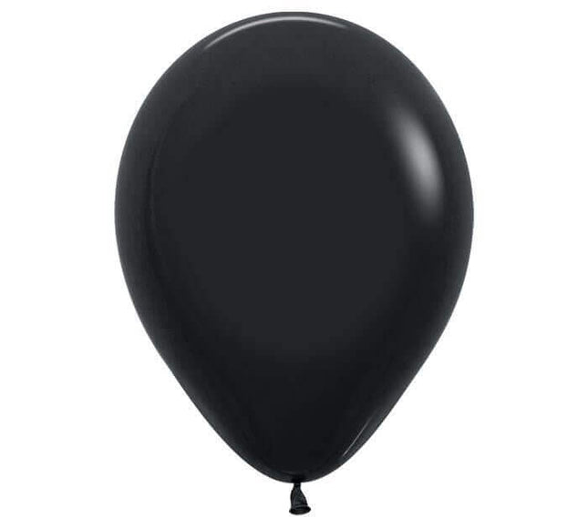 11" Fashion Black Latex Balloons (100pcs) - SKU:B5-3014 - UPC:030625530149 - Party Expo