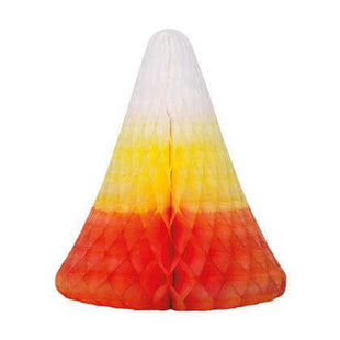 11.5" Halloween Honeycomb Candy Corn Centerpiece - SKU:63481 - UPC:011179634811 - Party Expo