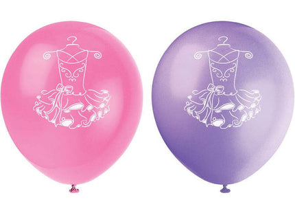 12" Ballerina Latex Balloons - Pink (8ct) - SKU:49495 - UPC:011179494958 - Party Expo