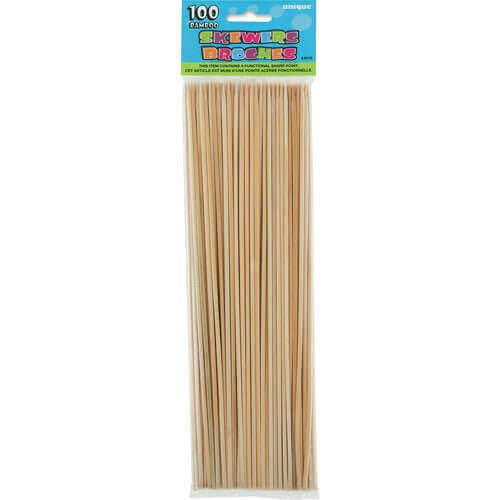 12" Bamboo Skewers (100ct) - SKU:4919 - UPC:011179049196 - Party Expo