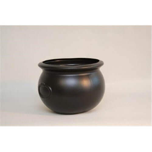 12" Cauldron Container - Black - SKU:20112 - UPC:042465201127 - Party Expo