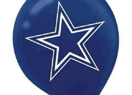 12" Dallas Cowboys Latex Balloons - SKU:112332 - UPC:013051413811 - Party Expo