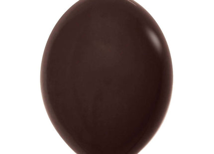 12" Deluxe Chocolate Brown Link-O- Loon Balloons (50ct) - SKU:B5-4075 - UPC:030625540759 - Party Expo
