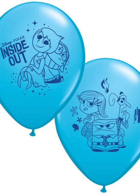12" Disney Inside Out Latex Balloons (6ct) - SKU:23044 - UPC:071444230445 - Party Expo