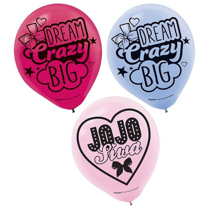 JoJo Siwa - 12" Latex Balloons (6ct) - SKU:111900 - UPC:013051783020 - Party Expo