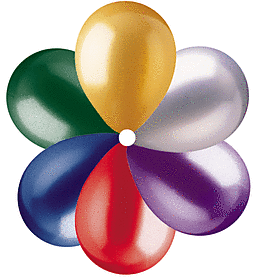 12" Metallic Assortment Latex Balloons (100ct) - SKU:70055- - UPC:052329121805 - Party Expo