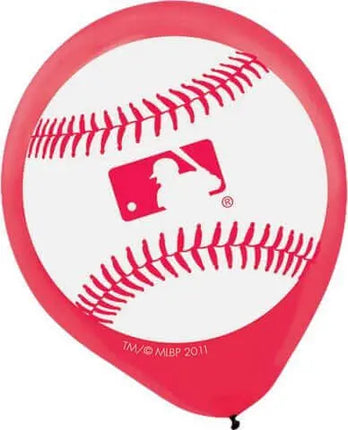 12" MLB Baseball Print Latex Balloons Party Expo  