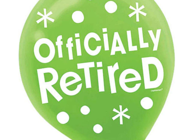 Officially Retired - 12" Latex Balloons - SKU:110308 - UPC:013051594527 - Party Expo