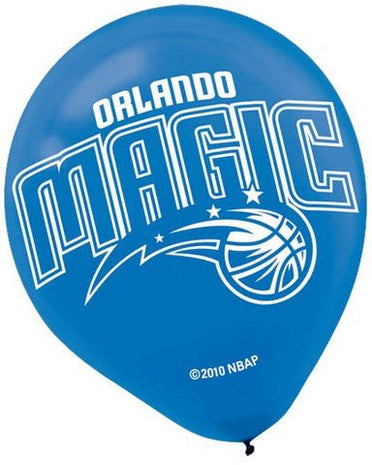 Orlando Magic - 12" NBA Latex Balloons (6ct) - SKU:113628 - UPC:013051272869 - Party Expo