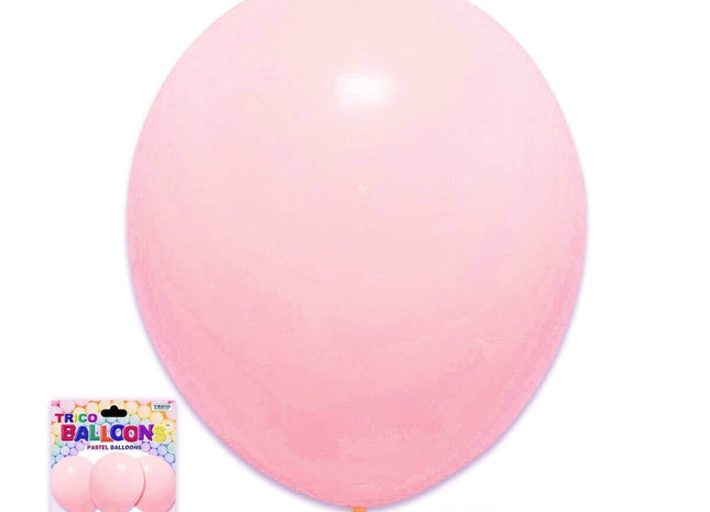 12" Pink Latex Balloon - 10 count - SKU:BP2080P - UPC:00810057951596 - Party Expo