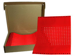 1/2" Plastic Wristband - Red (500ct) - SKU:54064 - UPC:+21279926135 - Party Expo