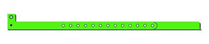 1/2" Plastic Wristbands - Glow Green (100ct) - SKU:30923 - UPC:708450531050 - Party Expo