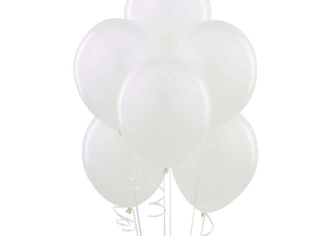 12" White Latex Balloons (10ct) - SKU:54506 - UPC:011179545063 - Party Expo