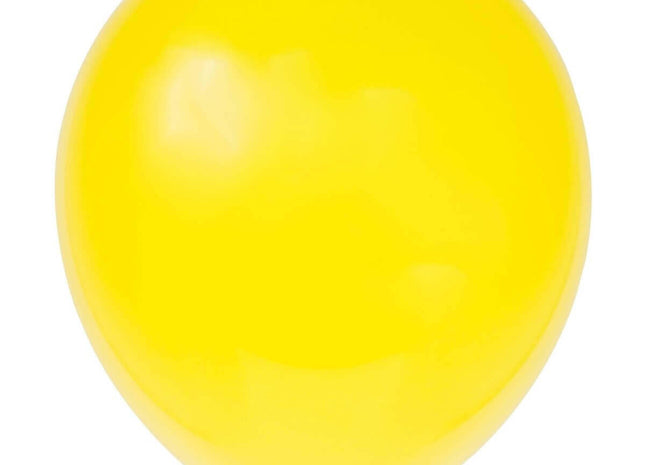 12" Yellow Latex Balloons (10ct) - SKU:54507 - UPC:011179545070 - Party Expo