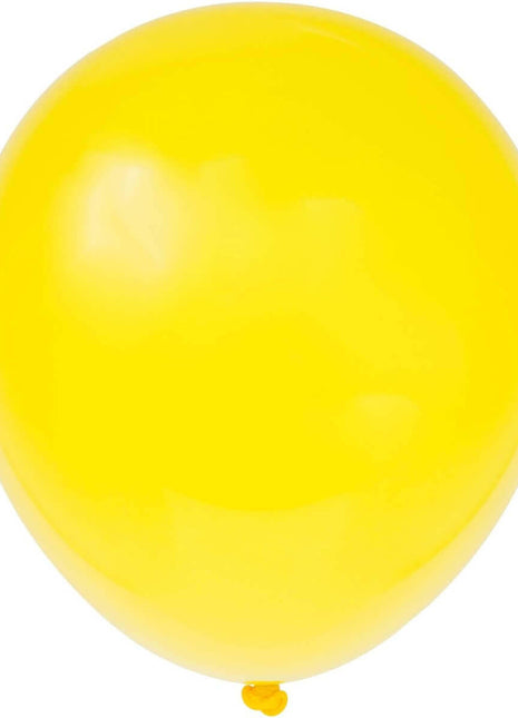 12" Yellow Latex Balloons (10ct) - SKU:54507 - UPC:011179545070 - Party Expo
