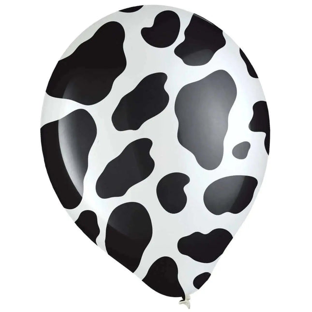 12" Cow Print Latex Balloons (6ct) Party Expo  