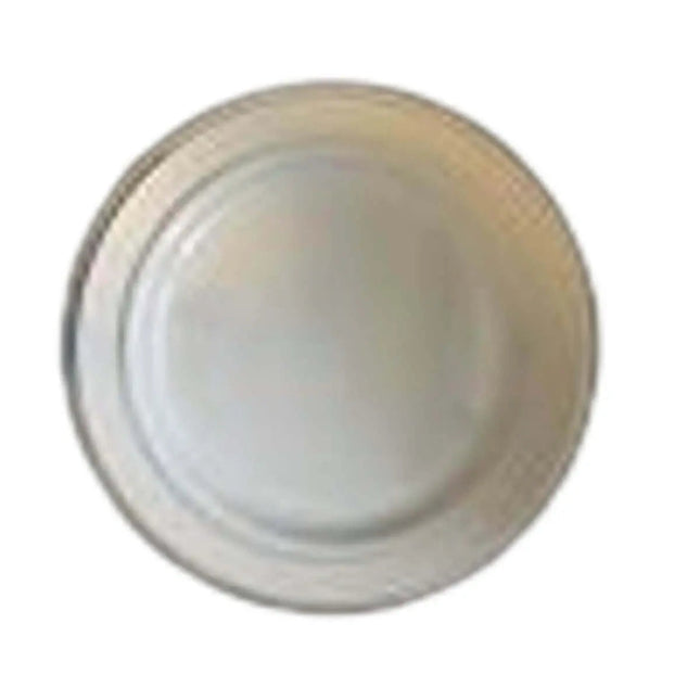 12" White Plate with Gold Hot Stamp (6ct) Party Expo  