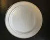 12" White Plate with Silver Hot Stamp (6ct) Party Expo  