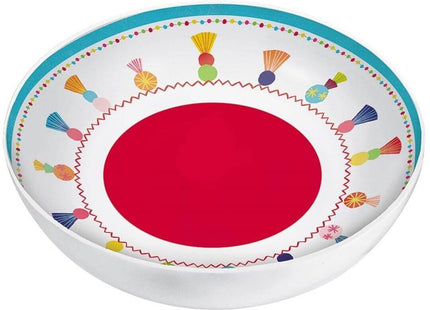 13" Cinco De Mayo / Fiesta Melamine Bowl - Multicolor - SKU:430878 - UPC:192937022245 - Party Expo