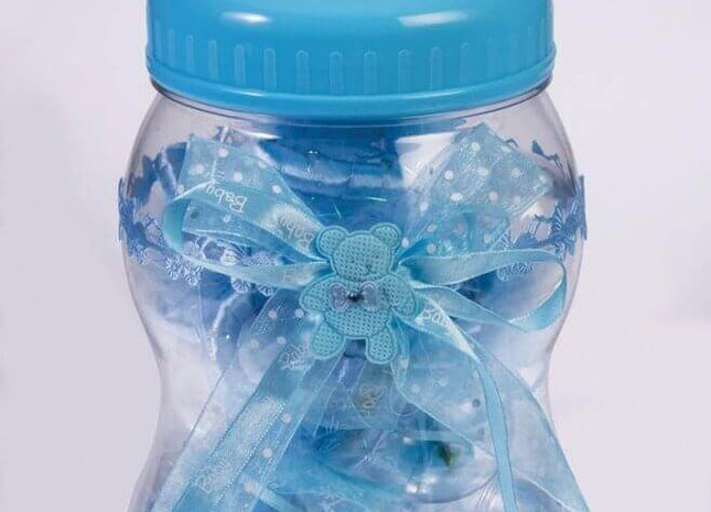13.5" Baby Bottle Bank - Blue - SKU:CP82346 - UPC:646573823464 - Party Expo