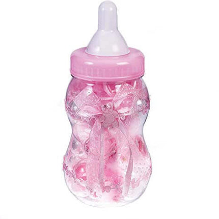 13.5" Baby Bottle Rattle Bank - Pink - SKU:CP82347 - UPC:646573823471 - Party Expo