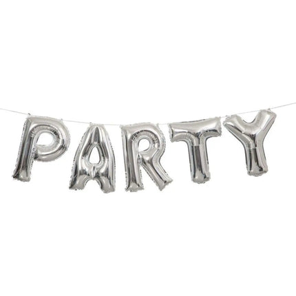 14" Party Mylar Balloon - Silver (Air Filled) Party Expo  