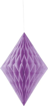14" Purple Diamond Tissue Paper Decoration Party Expo  