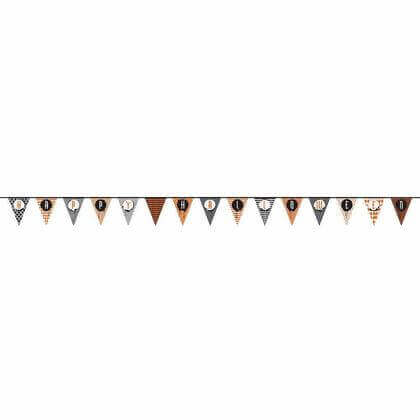 14ft Happy Halloween Pennant Banner - SKU:63473 - UPC:011179634736 - Party Expo