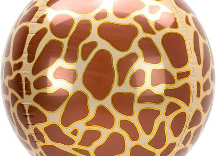 15" Giraffe Orbz Balloon - SKU:104699 - UPC:026635421089 - Party Expo