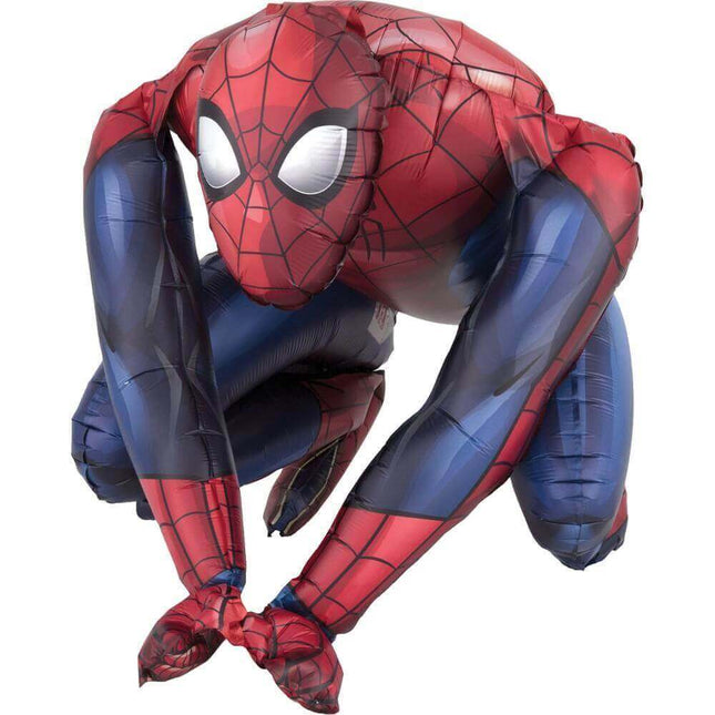 Spiderman - 15" Sitting Mylar Balloon - SKU:95419 - UPC:026635381949 - Party Expo