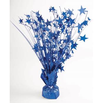 15" Starburst Balloon Weight Centerpiece - Royal Blue - SKU:F97933 - UPC:749567979335 - Party Expo