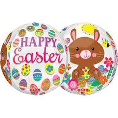 16" Easter Bunnies & Eggs Orbz Balloons - SKU:77308 - UPC:026635323475 - Party Expo