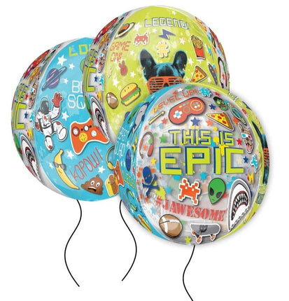 16" Epic Party Orbz Balloon - SKU:91083 - UPC:026635378246 - Party Expo