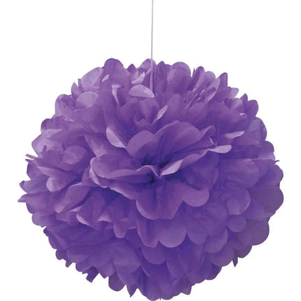 Puff Decor 16"  Neon Purple Party Expo  