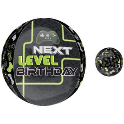 16" Level-Up Birthday Orbz Balloon - SKU:103759 - UPC:026635411073 - Party Expo