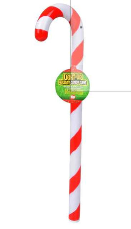 16" Light-Up Candy Cane Wand - SKU:ZC-CANLI - UPC:097138891662 - Party Expo