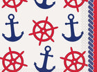 16 Nautical Anchor Lunch Napkin - SKU:58662 - UPC:011179586622 - Party Expo